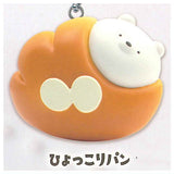 coco cherie Mascot Ball Chain [3.Hyokkori Bread]