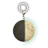 Science Techni colour Moon Age Glow-in-the-dark Mejirushi Mascot [3.Moon Age 7 (Waxing Crescent/Half Moon) <hemisphere>]