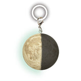 Science Techni colour Moon Age Glow-in-the-dark Mejirushi Mascot [5.Moon Age 23 (Waning Crescent/Half Moon) <hemisphere>]