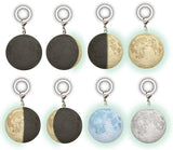 Science Techni colour Moon Age Glow-in-the-dark Mejirushi Mascot [All 8 type set(Full Complete)]