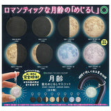 Science Techni colour Moon Age Glow-in-the-dark Mejirushi Mascot [All 8 type set(Full Complete)]