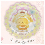 Sanrio Characters PVC Clear Case Can Badge, Lattekuma Baby Design [4.Pompompurin]