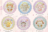 Sanrio Characters PVC Clear Case Can Badge, Lattekuma Baby Design [All 6 type set(Full Complete)]