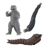 HG Series Godzilla Mothra vs. Godzilla [2.Mothra Larva (1964) + Minilla (1968) + Replacement Godzilla Tail]