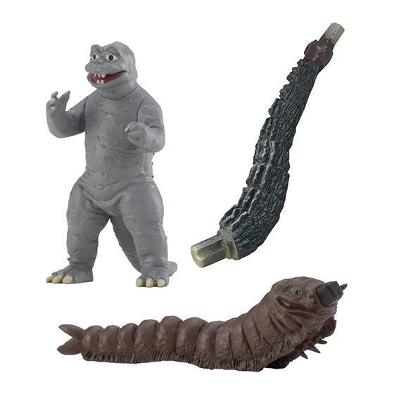HG Series Godzilla Mothra vs. Godzilla [2.Mothra Larva (1964) + Minilla (1968) + Replacement Godzilla Tail]