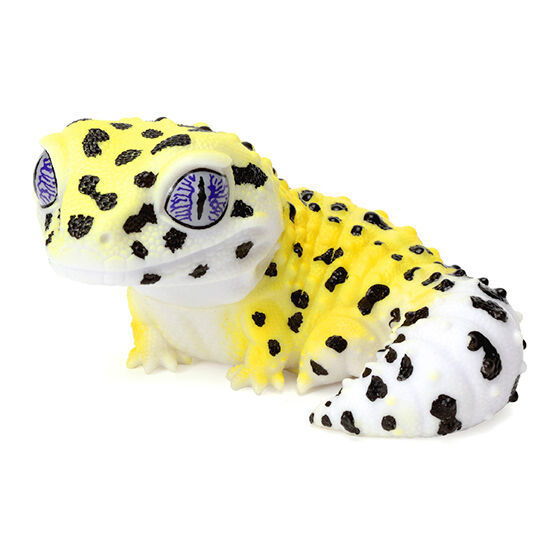 Ikimono Encyclopedia Soft Vinyl Collection Leopard and Crested [1.Leopard Gecko (High Yellow)]