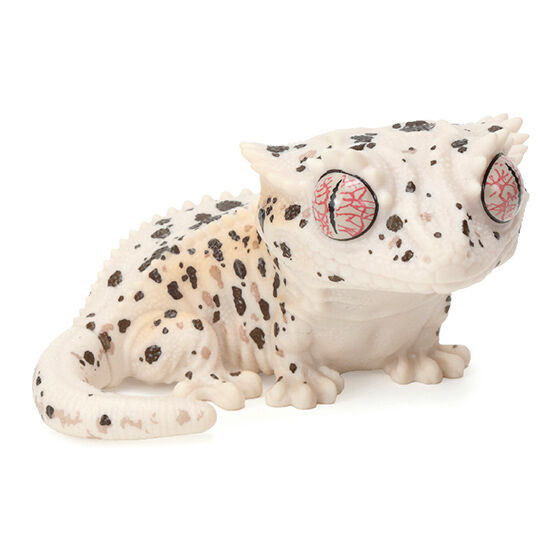 Ikimono Encyclopedia Soft Vinyl Collection Leopard and Crested [5.Crested Gecko (Dalmatian)]