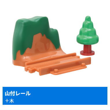 Capsule Plarail Thomas Let's do our best! Hard-Working Engines Edition [9.Rail with ridge + wood]