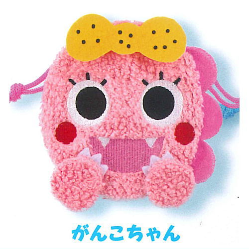 New Zawazawamori no Ganko-chan Plush Kinchaku [1.Ganko-chan]