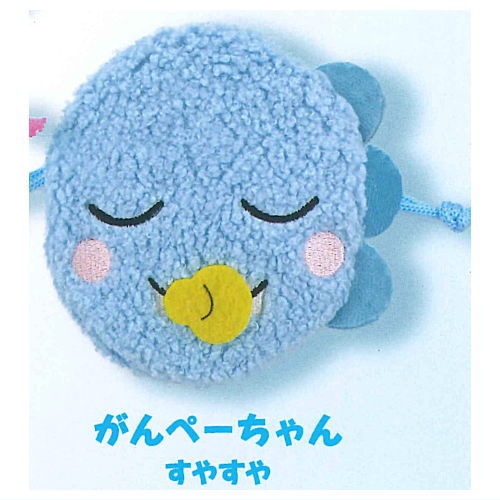 New Zawazawamori no Ganko-chan Plush Kinchaku [4.Ganpei-chan suyasuya]