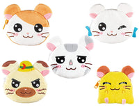 Hamtaro Fuwafuwa Face Pouch [All 5 type set(Full Complete)]
