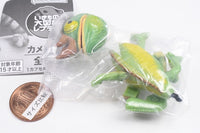Ikimono Encyclopedia Repti Chameleon [4.Jackson's Chameleon (Light Green)]