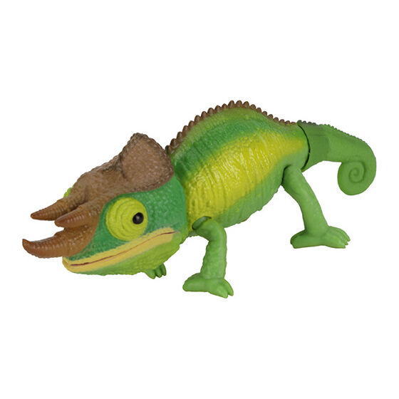 Ikimono Encyclopedia Repti Chameleon [4.Jackson's Chameleon (Light Green)]
