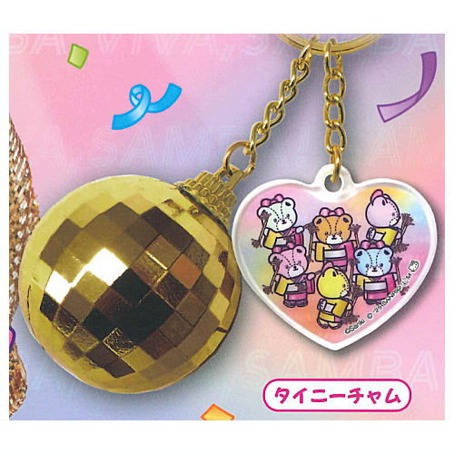 Matsuken Samba x Hello Kitty Mirror Ball Keychain [5.Tiny Chum]