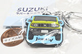 SUZUKI Rubber Keychain [1.Jiminy XC Kinetic Yellow Black Two-Tone Roof]