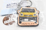 SUZUKI Rubber Keychain [4.HUSTLER HYBRID X Active Yellow Gunmetallic Two-Tone]