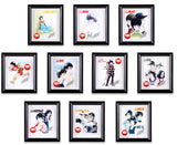 Adachi Mitsuru 55th Anniversary Window Art Collection [All 10 type set(Full Complete)]