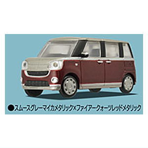 1/64 PLUS Daihatsu Move Canbus NEWCOLLAR [2.Smooth Gray Mica Metallic x Fire Quartz Red Metallic]