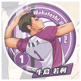 Haikyu!! 'Tsunagu' Glitter Can Badge Side A [3.Wakatoshi Ushijima]