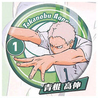 Haikyu!! 'Tsunagu' Glitter Can Badge Side B [5.Takanobu Aone]