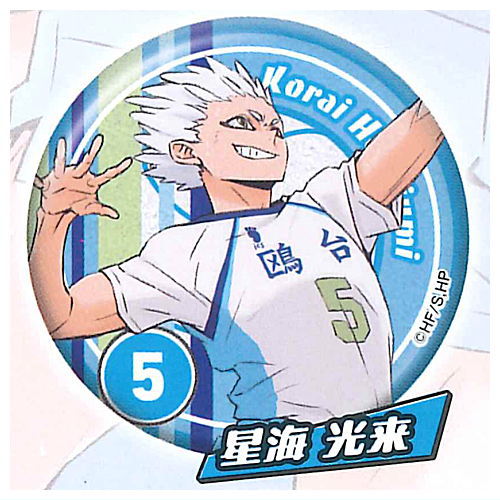 Haikyu!! 'Tsunagu' Glitter Can Badge Side B [7.Korai Hoshiumi]