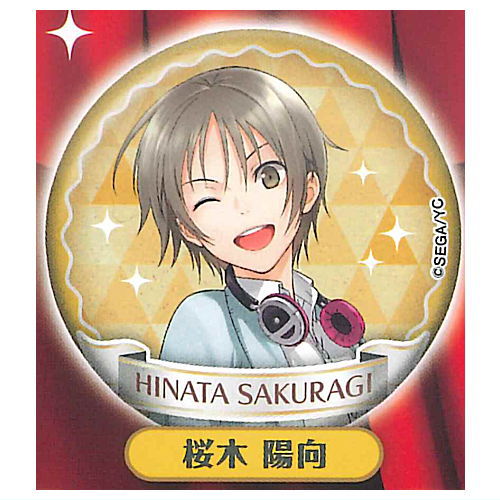 Yumeiro Cast Lame Glitter Can Badge [4.Hinata Sakuragi]