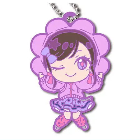 Deformed Rubber! Shinako Keychain [6.Flower Hoodie Shinako]
