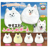 Samoyed Fuwafuwa pouch [All 4 type set (Full Complete)]