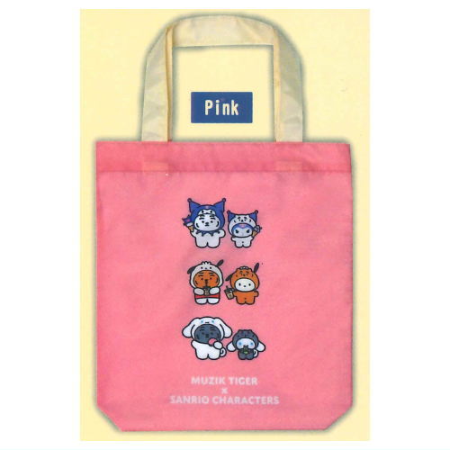 MUZIK TIGER x Sanrio Characters Gusseted Tote Bag [2.Pink]