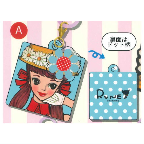 Naito Rune Rune Girl Acrylic Mejirushi Charm [1.A]