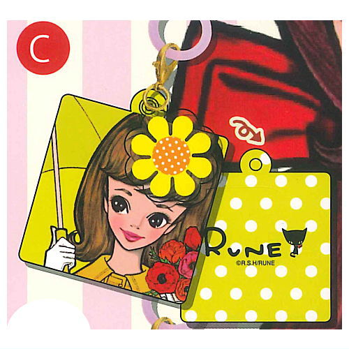 Naito Rune Rune Girl Acrylic Mejirushi Charm [3.C]