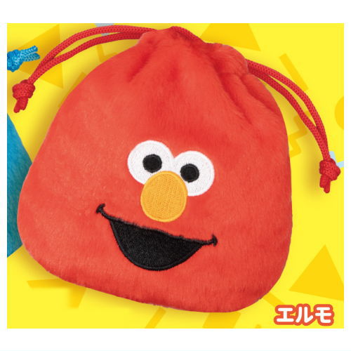 Sesame Street Face Kinchaku [1.Elmo]