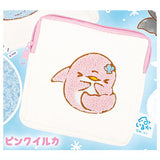 Miiruka Yuruiruka Mokomoko Pouch [2.Pink dolphin]