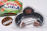 Uhouho Gorilla Gori-kun Ze-nbibokunomono Carabiner [3.Gorita]