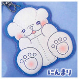 Toy Box Resident Bear Daifuku Pukkuri Rubber Mascot [4.Ninmari]