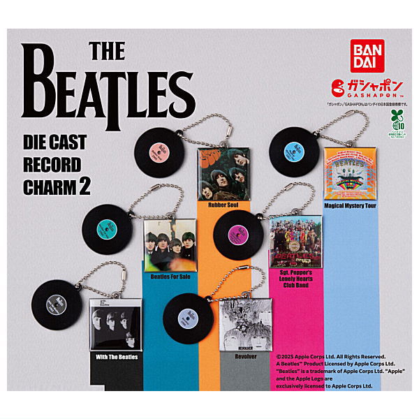 THE BEATLES Diecast Record Charm Part.2 [All 6 type set(Full Complete)]