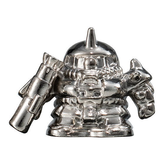 Gundam Gashapon Senshi Die-cast Gunkeshi [8.Char's Zaku (SILVER)]