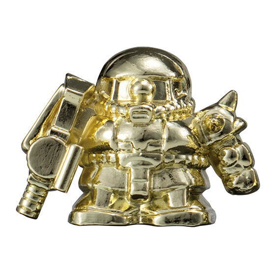 Gundam Gashapon Senshi Die-cast Gunkeshi [9.Mass Production Zaku (GOLD)]