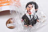 Monchhichi Mascot Keychain Part.4 [1.Monchhichi-kun A (50th Anniversary Logo Bib, Standing Ver.)]