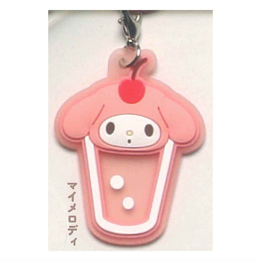 Sanrio Characters Clear Cream Soda Mejirushi Rubber Charm [1.My Melody]