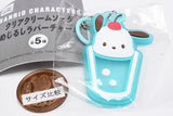 Sanrio Characters Clear Cream Soda Mejirushi Rubber Charm [3.Pochacco]