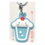 Sanrio Characters Clear Cream Soda Mejirushi Rubber Charm [4.Cinnamoroll]