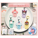 Sanrio Characters Clear Cream Soda Mejirushi Rubber Charm [All 5 type set(Full Complete)]