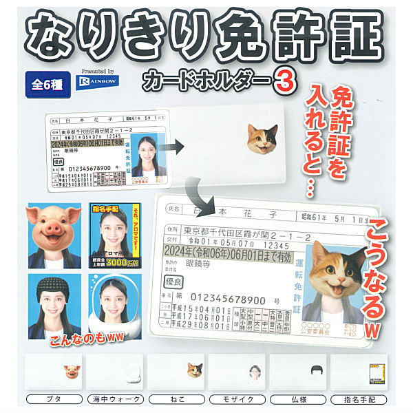 Nariwari License Card Holder Part.3 [All 6 type set(Full Complete)]
