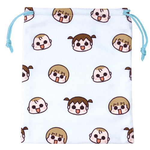 Uchi no Sanshimai Mini Pouch & Kinchaku [4.Sanshimai Print Kinchaku]