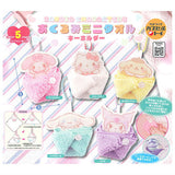 Sanrio Characters Okurumi Mini Towel Keychain [All 5 type set(Full Complete)]