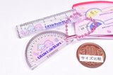 Sanrio Characters Retro Mini Ruler & Protractor Keychain [6.Little Twin Stars]