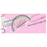 Sanrio Characters Retro Mini Ruler & Protractor Keychain [6.Little Twin Stars]
