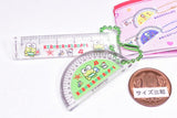 Sanrio Characters Retro Mini Ruler & Protractor Keychain [9.Kerokerokeroppi]