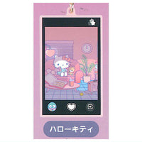 Sanrio Characters Fuiuchi Cute Shot Keychain [3.Hello Kitty]